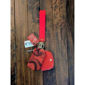 Lululemon Dual-Pouch Wristlet New Year Fire Horse Red NWT